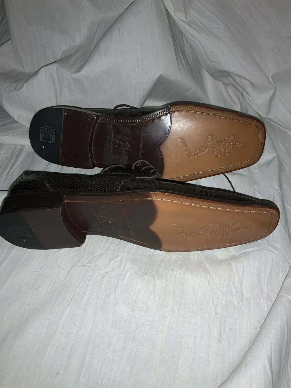 NWOB David Eden Jeremiah Men’s Genuine Crocodile 🐊 leatherdress Shoes. Sz. 13.